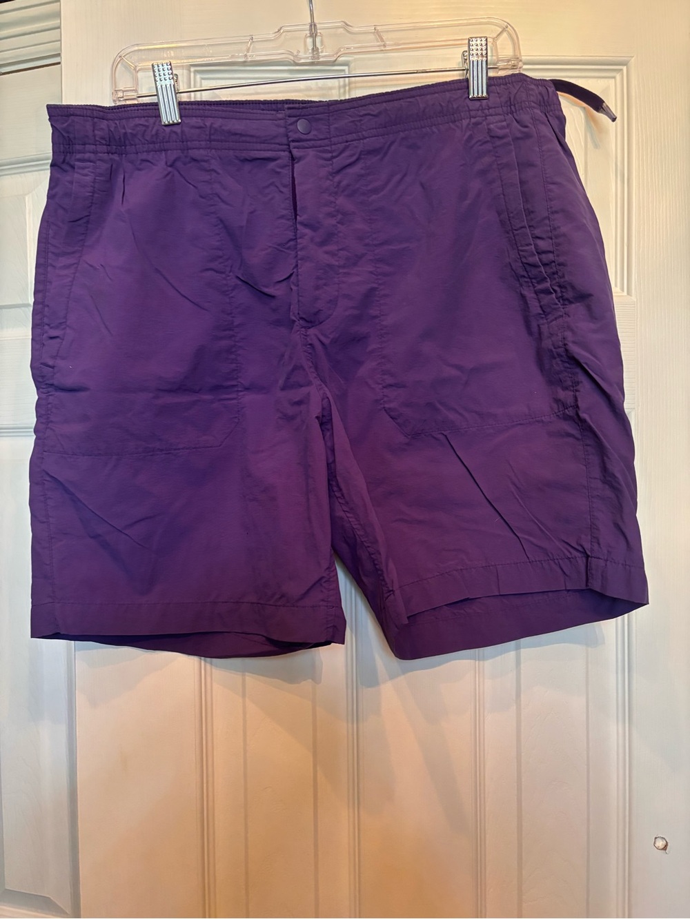 GAP Men's Purple Elastic Waist Utility Shorts